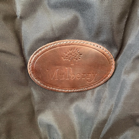 Mulberry Black Nylon Leather Zip Holdall Weekend Carry On Bag Luggage Vintage - Picture 2 of 10